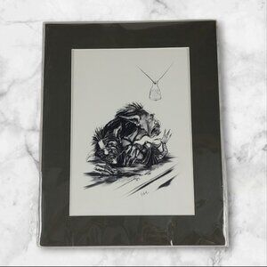 Linda Saboe "Smear" Halfing's Court Matted Print